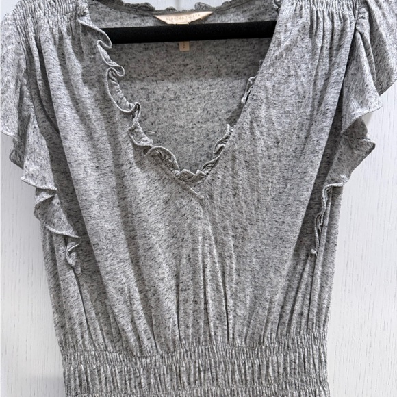 Gray Ruffled Maxi Dress - Picture 3 of 4